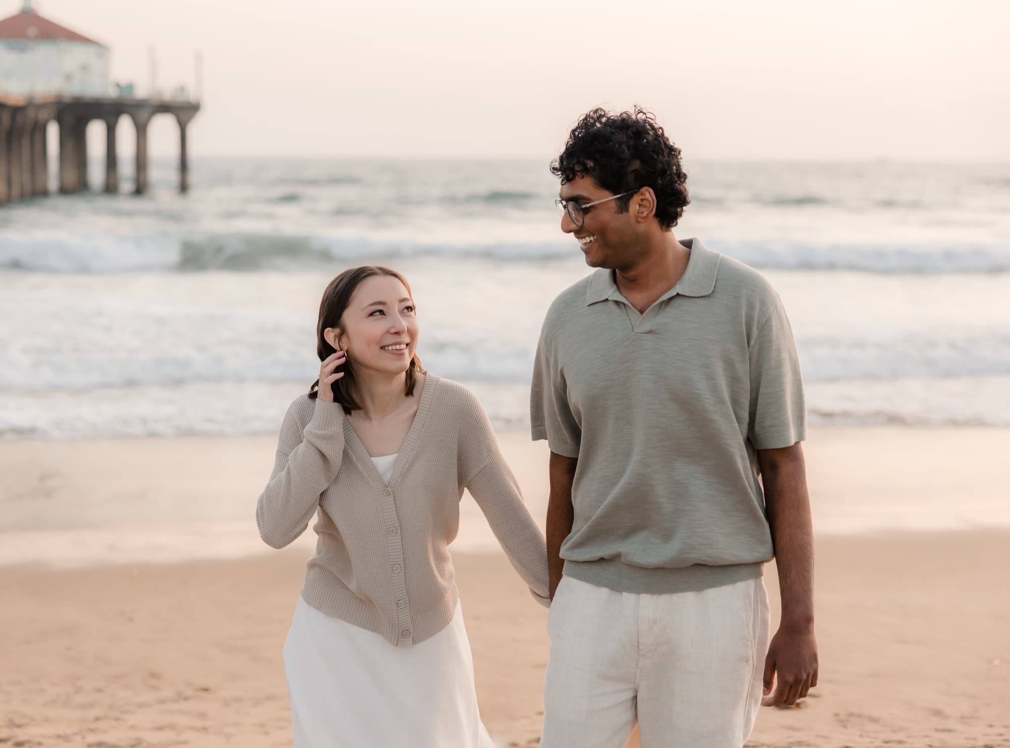 Julia and Dane walking together